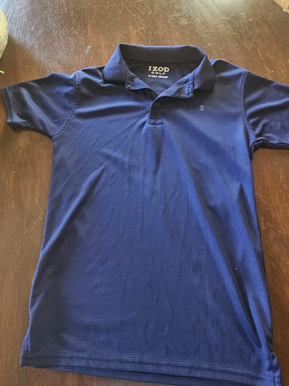 Izod Boys Navy Blue Short Sleeve Polo Shirt